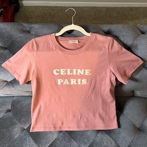 CELINE Paris boxy cotton jersey T-shirt